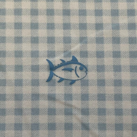 Southern Tide Mens Light Blue Gingham Size Medium - Picture 3 of 4